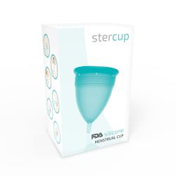 Stercup - Coupe Menstruelle En Silicone Fda Aigue-Marine - Taille L